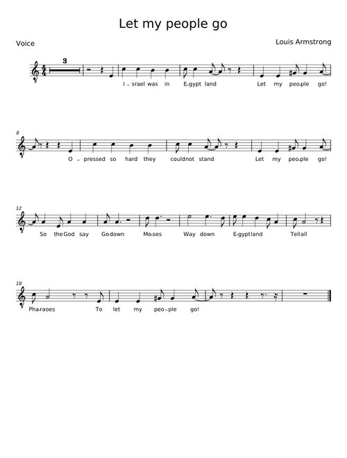 Go Down Moses - Louis Armstrong