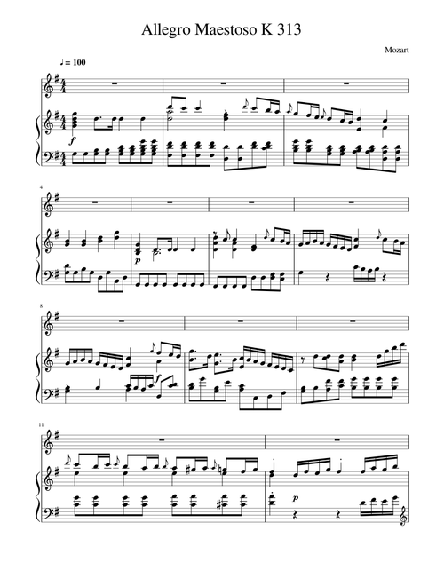 Flute Concerto No. 1 G Major