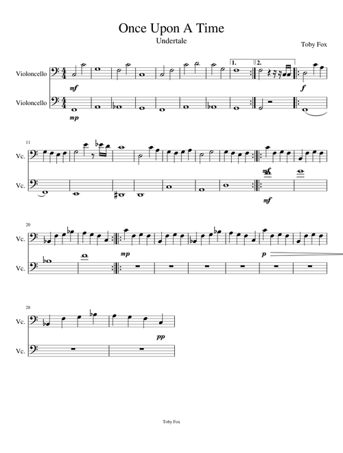 Once Upon A Time (Cello Duet)