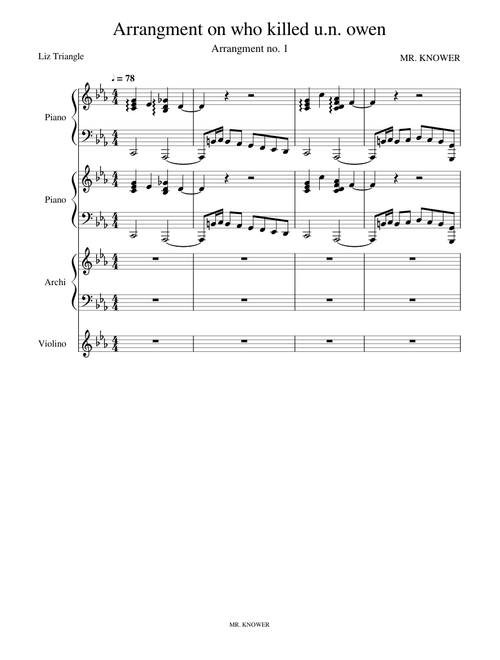 Orchestration on who killed u.n. owen