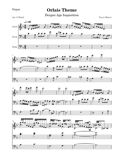 Orlais Theme – Trevor Morris