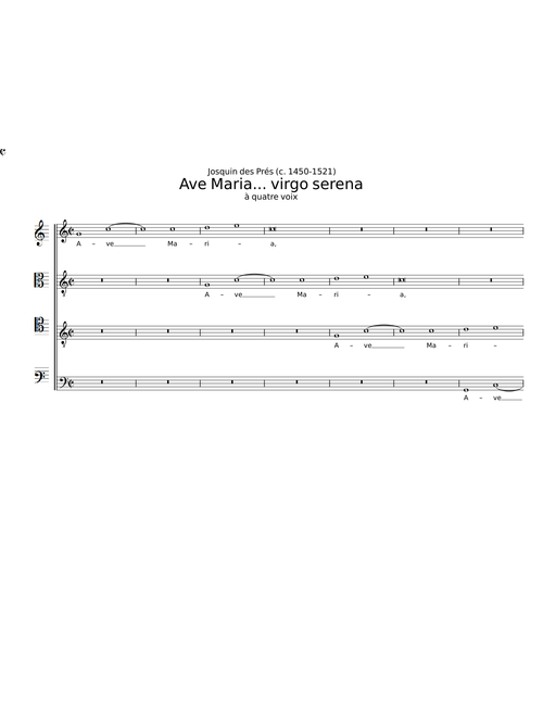 Ave Maria... virgo serena - Josquin des Prés