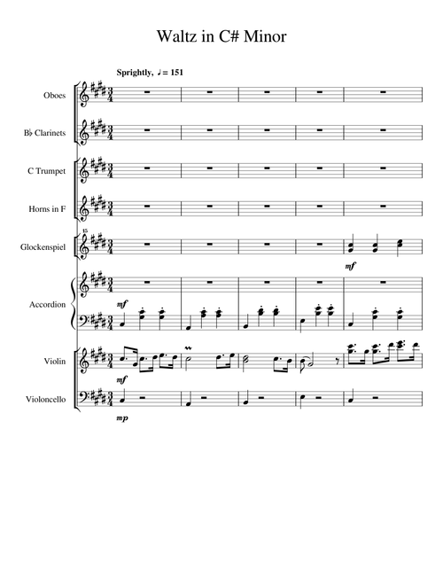 Waltz in C Sharp Minor - Orchestrated by Owlman142