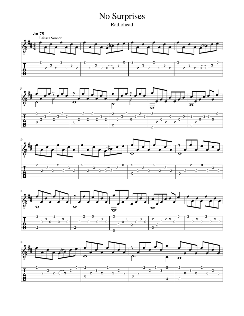 No Guitar Tab) by - piano tutorial