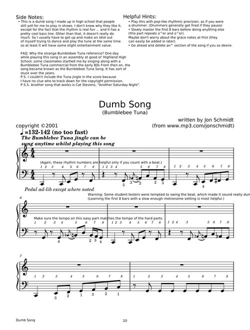 Dumb Song - Jon Schmidt