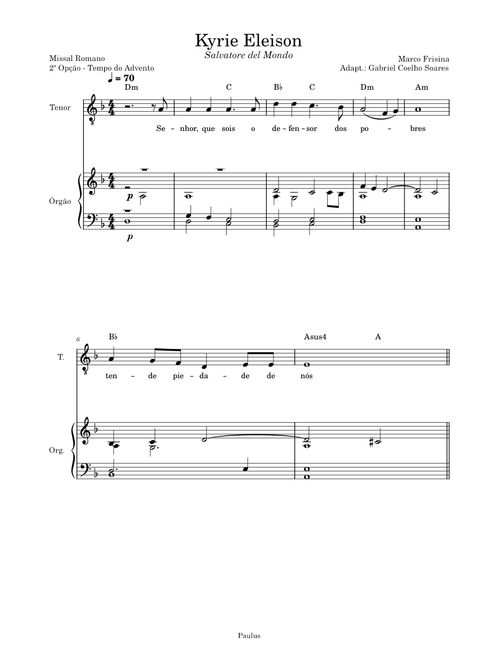 Kyrie Eleison (Salvatore del mondo) – Marco Frisina
