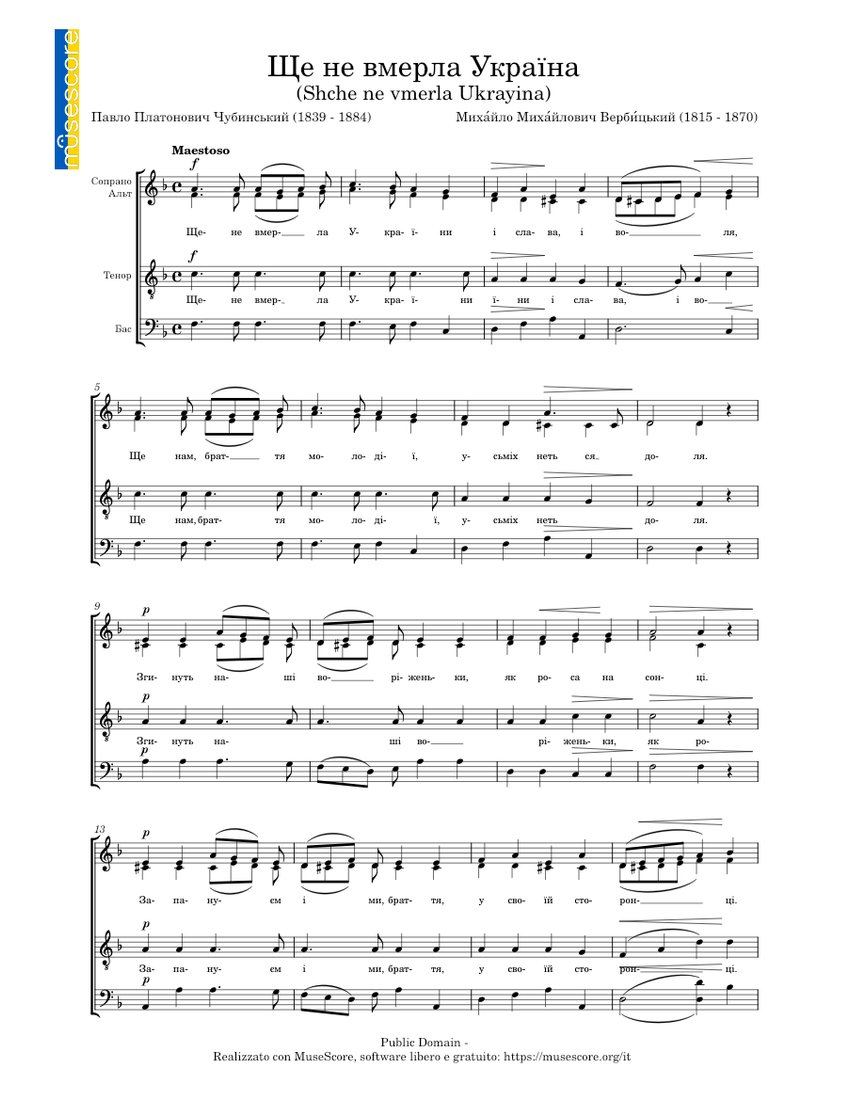 Ще не вмерла Україна Shche ne vmerla Ukrayina - piano tutorial