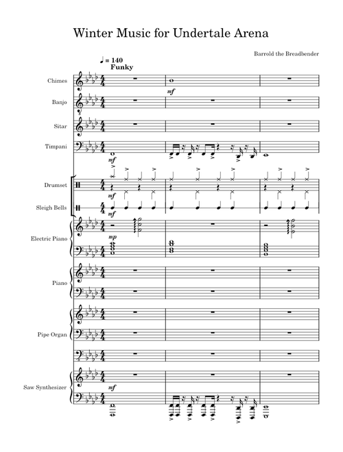 Winter Music for Undertale Arena part 2
