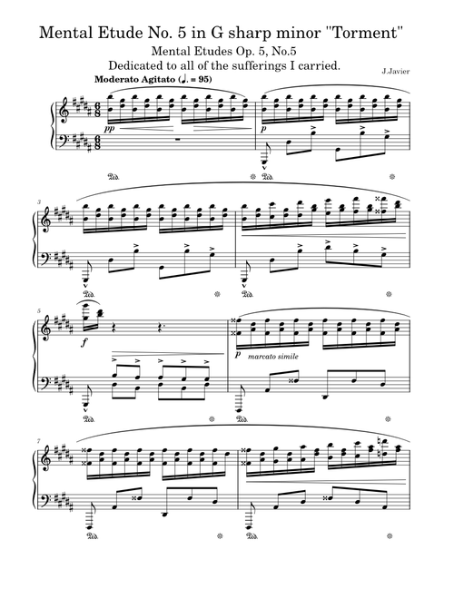 Mental Etude No. 5 in G sharp minor "Torment"- J. Javier