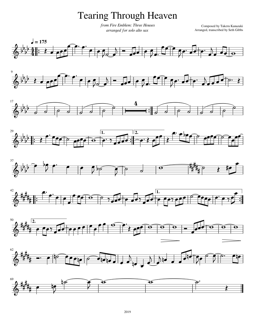 Tearing Through Heaven – Takeru Kanazaki (Lead brass