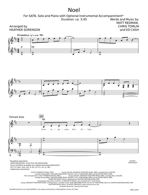 Noel - Matt Redman