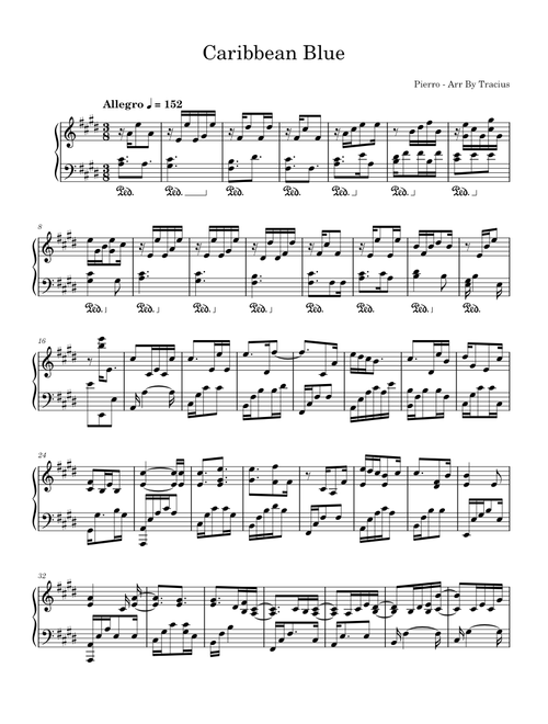 Carribean Blue -Arr by Tracius