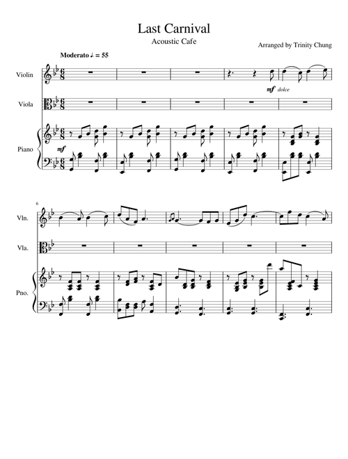 Last Carnival (Violin, Viola, Piano)