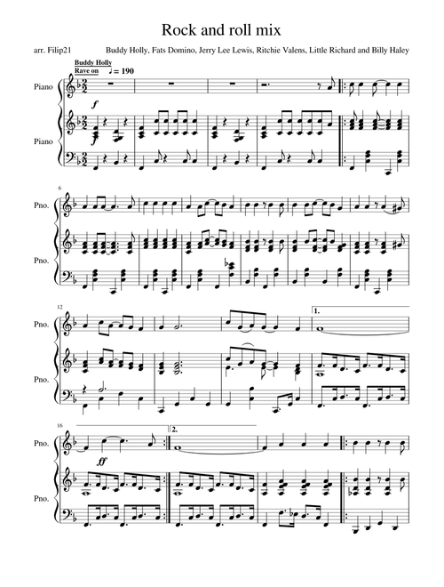 Rock and Roll - Piano - Mix