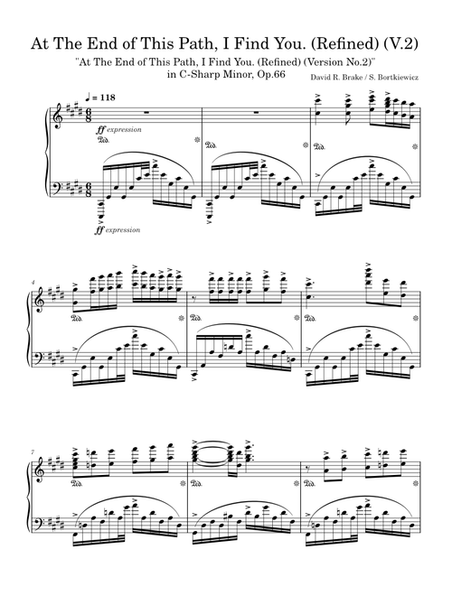"At The End of This Path, I Find You. (Refined) (Version No.2)" in C-Sharp Minor, Op.66
