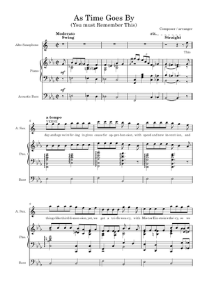 As time goes by – Herman Hupfeld As time goes by Sheet Music with