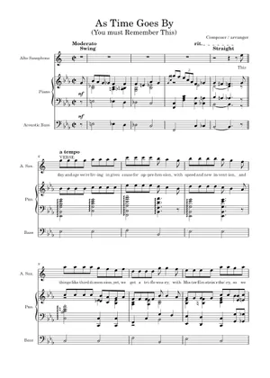 As time goes by – Herman Hupfeld As time goes by Sheet Music with As time goes by – Herman Hupfeld As time goes by Sheet Music with