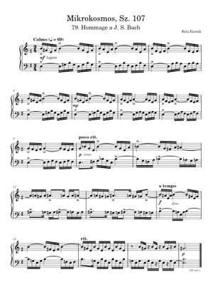 BARTOK/MIKROKOSMOS  vol.1〜6 BOOSY&HAWKES Bartók: Mikrokosmos - Volume 1 – Ficks Music