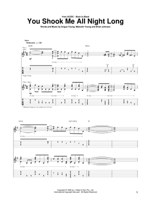 Ac⚡️Dc　The Razors Edge ギタースコア AC/DC Tabs - The Razors Edge - YouTube