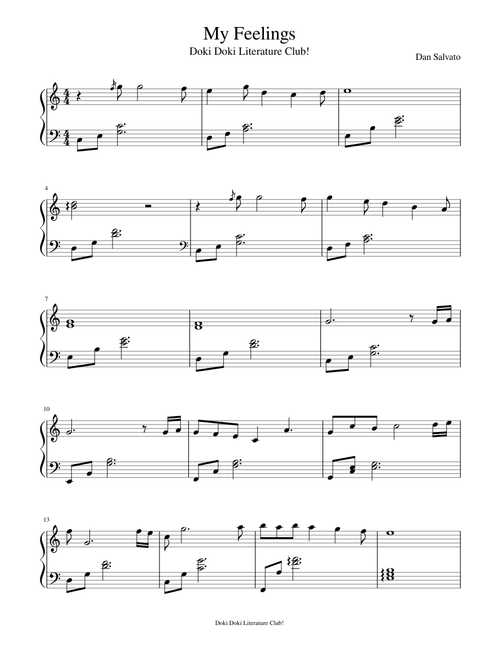 My Feelings [Piano ver.]