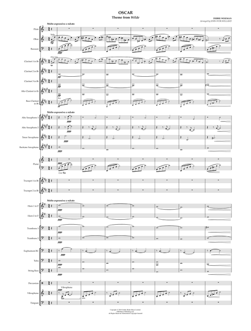 Oscar (Arr. John Ivor Holland) - Debbie Wiseman (Concert Band)