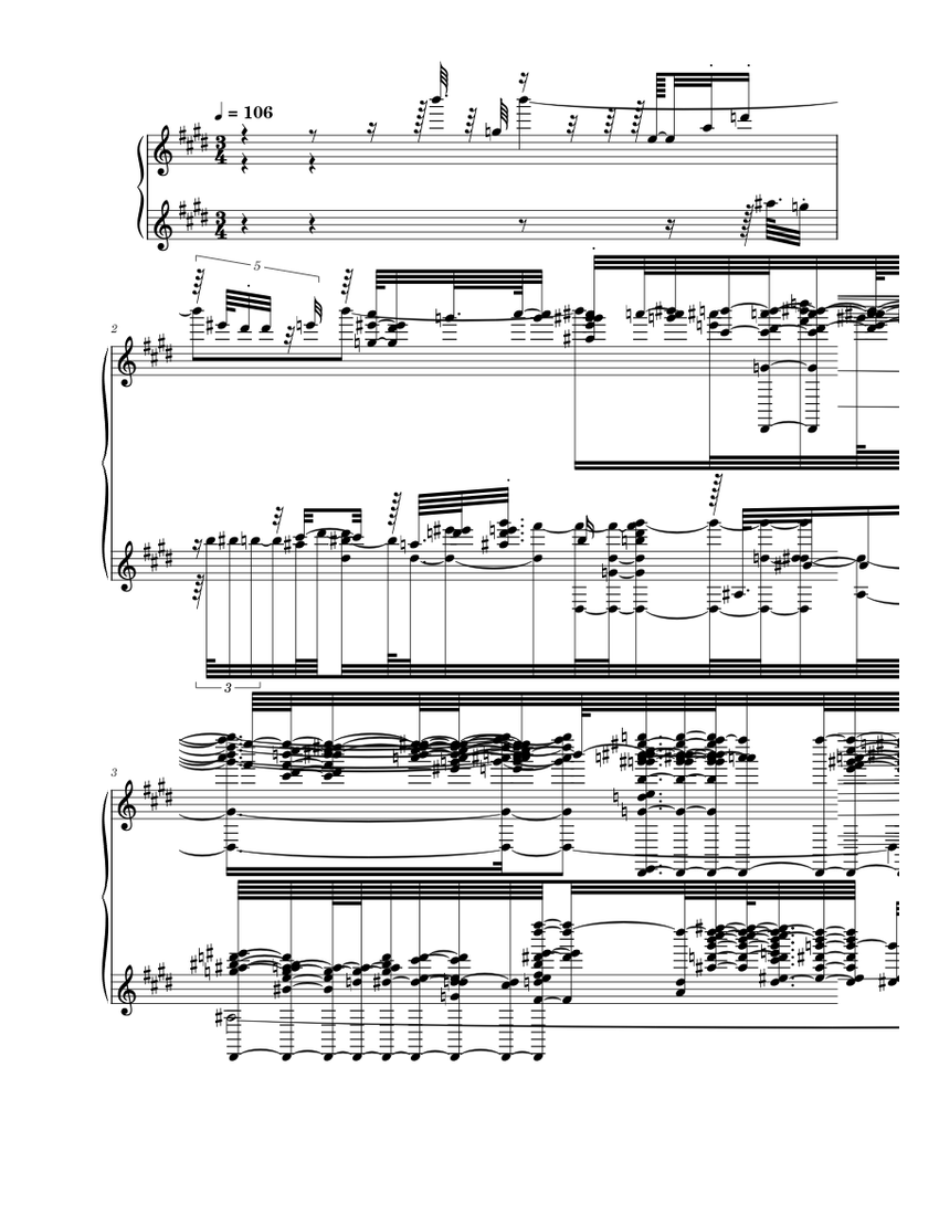 Roblox Doors Here i come (CHAOS) Sheet music for Piano (Piano Quartet