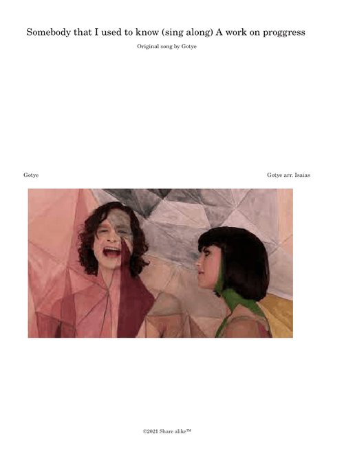Somebody that i used to know – Gotye