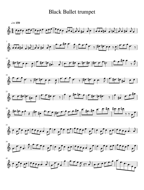 Black Bullet Trumpet Bb