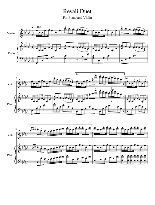 Revali's Theme for Violin and Piano