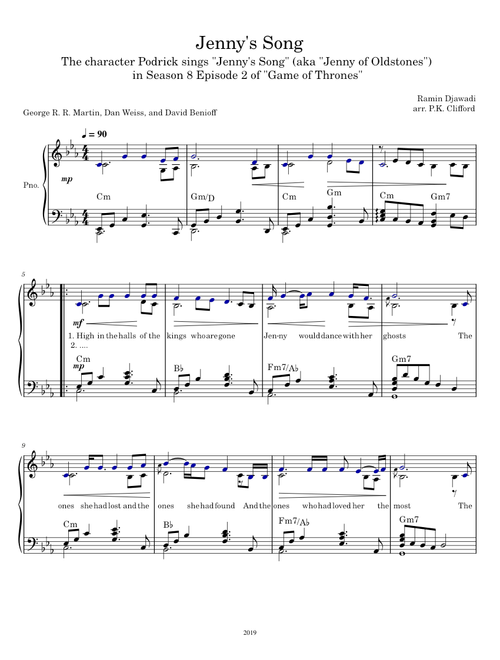 Jenny's Song ("Jenny of Oldstones")