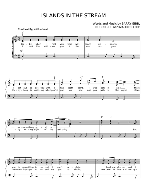 ISLANDS IN THE STREAM - BARRY GIBB