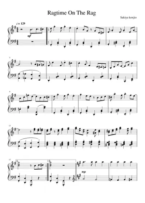 Chinese Rag Time CHINESE RAGTIME Sheet Music for Piano (Solo) | MuseScore.com