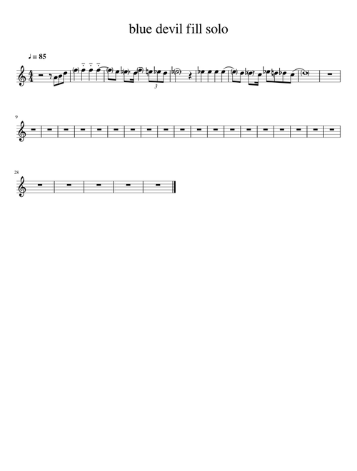 blue devil fill solo