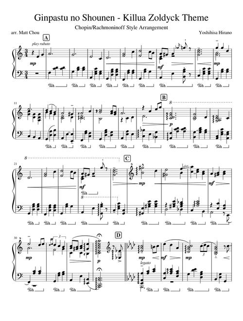 Ginpastu no Shounen- Killua Zoldyck Theme