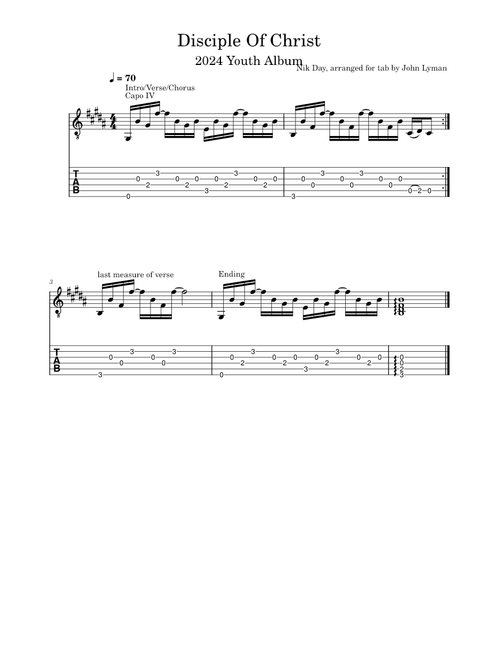 Disciple Of Christ (2024 Youth Theme) – Nik Day Disciple Of Christ