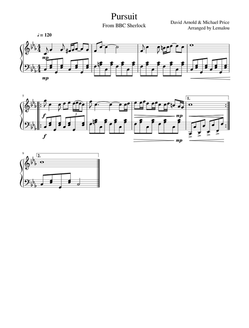 Pursuit (Sherlock Theme) from BBC Sherlock