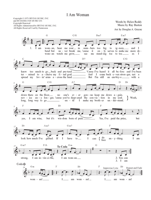 I Am Woman (Arr. Douglas A. Greene) - Helen Reddy (Instrumental Duet)