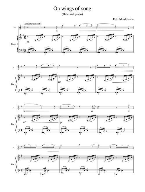 Auf Flügeln des Gesanges – Felix Mendelssohn