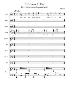 Free Peter Grimes, Op. 33 by Benjamin Britten sheet music Free Peter Grimes, Op. 33 by Benjamin Britten sheet music