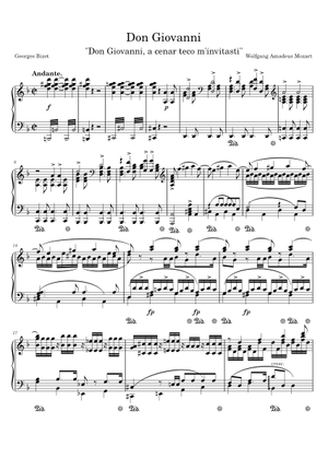 DON GIOVANNI – W. A. MOZART Sheet Music for Baritone, Mandolin