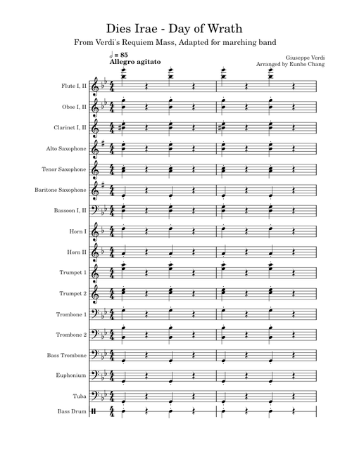 Dies Irae  – Giuseppe Verdi for Marching Band