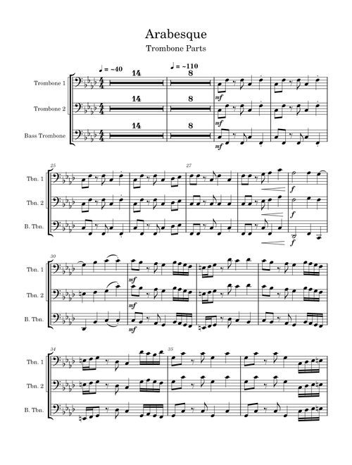 Arabesque – Trombones