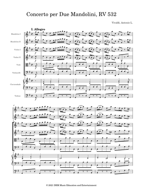 Concerto for Two Mandolins, RV 532