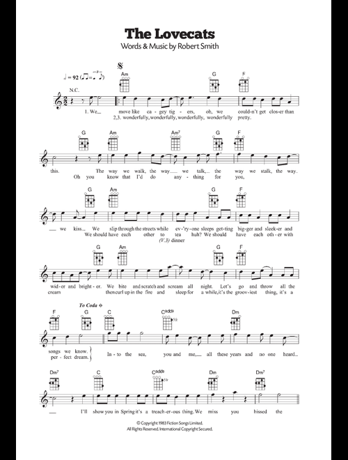The Lovecats - The Cure (Ukulele)