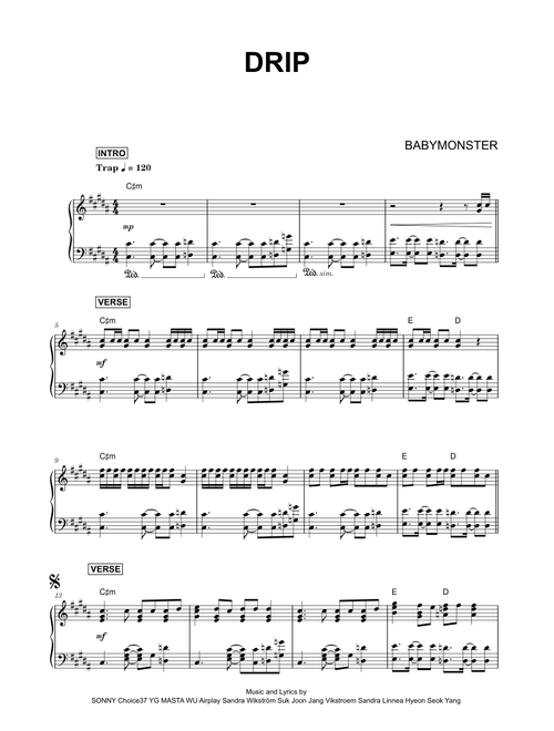 DRIP - BABYMONSTER (Piano)