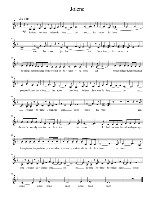 Jolene – Dolly Parton