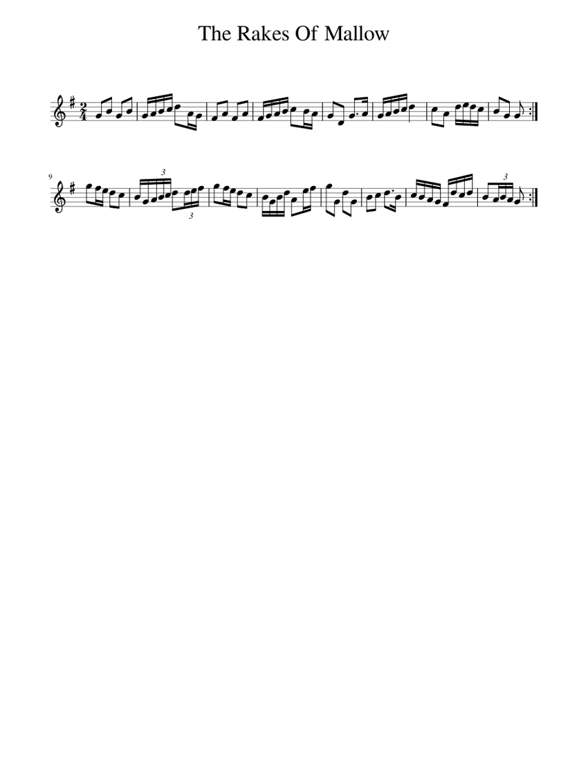 The Rakes Of Mallow Sheet music for Piano (Solo)
