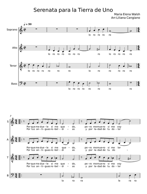 Serenata para la tierra de uno - María Elena Walsh
