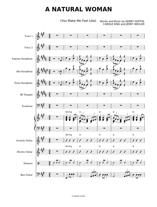 (You Make Me Feel Like A (Natural Woman) – Carole King - Aretha Franklin