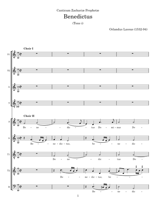BENEDICTUS - Orlandus Lassus